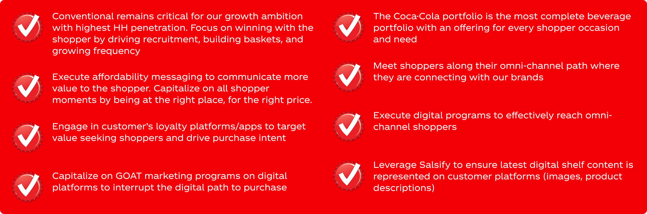 Trends Summary Checklist